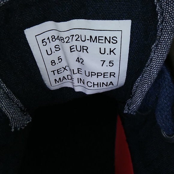 Levi's Light Denim Navy Canvas Sneakers SZ 8.5 men - Picture 4 of 4